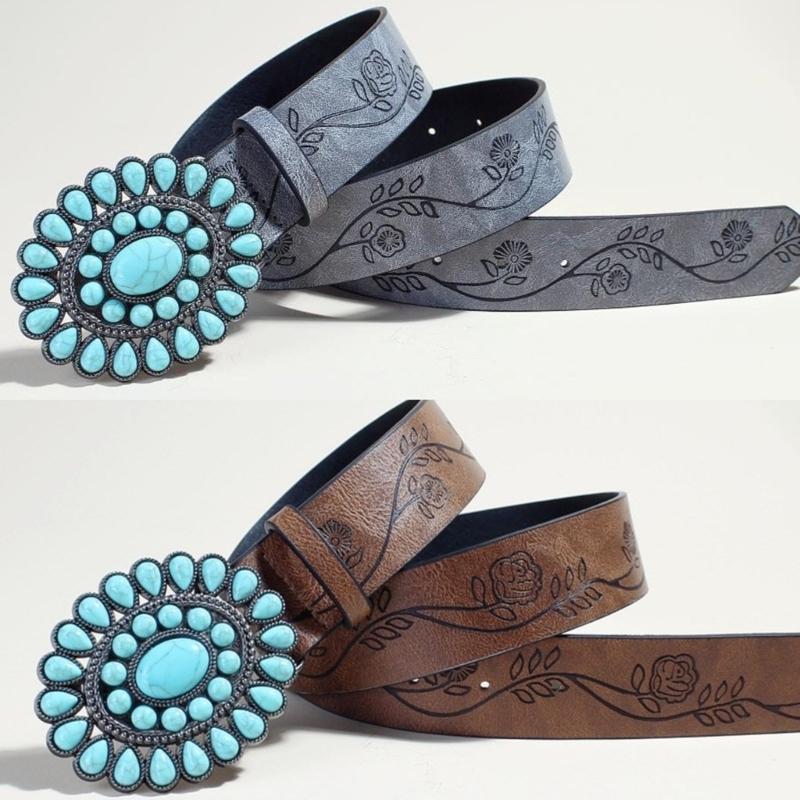 Girls Retro Waist Belt for Daily Costume Jewelry Waist Body Jewelry for Party Jeans Belt Cowboy Chain