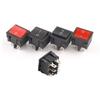 5PCS 24*21mm 4/6 Pin 2/3 Position 6A/10A 250V/125V ON-OFF/ON-OFF-ON/ON-ON Electric Power Switch Rocker Switch Red /Black