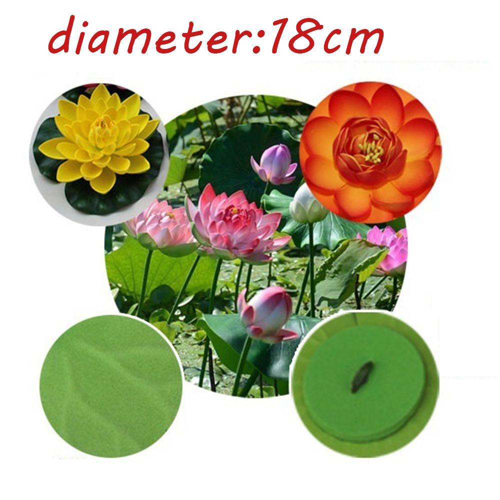 Plants Home Decoration Green Leaves Water Lily Simulation Artificial Lotus Flower Fake Plants