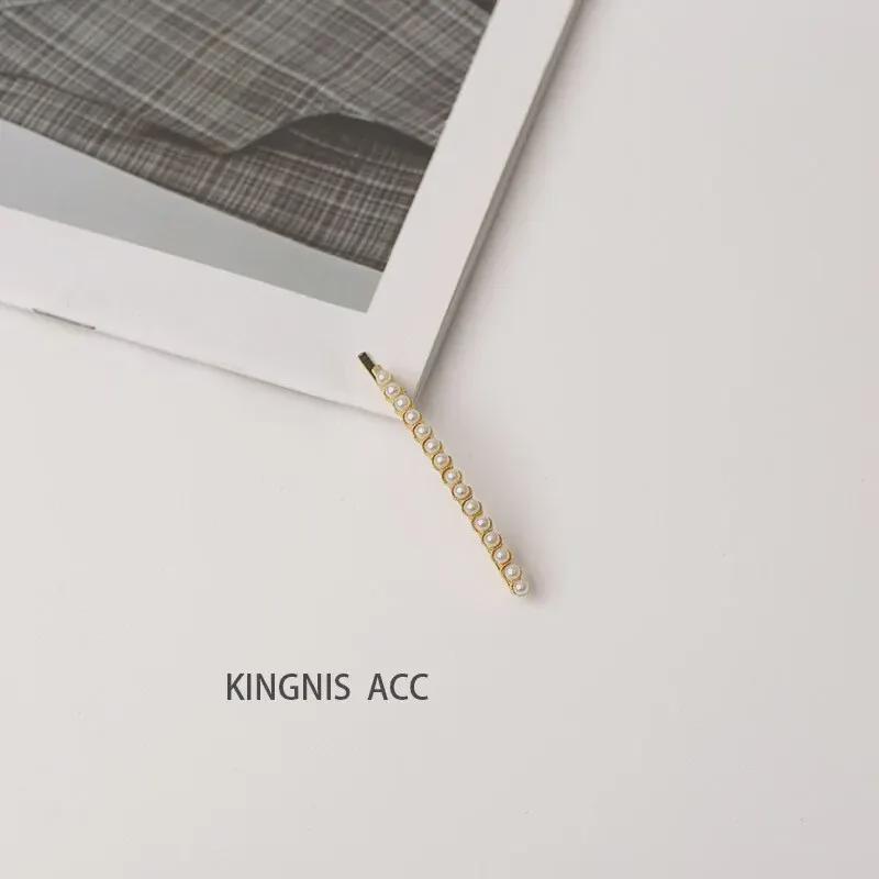 Набор из жемчужных клипс в корейском стиле: Шикарные большие и маленькие шпильки для затылка