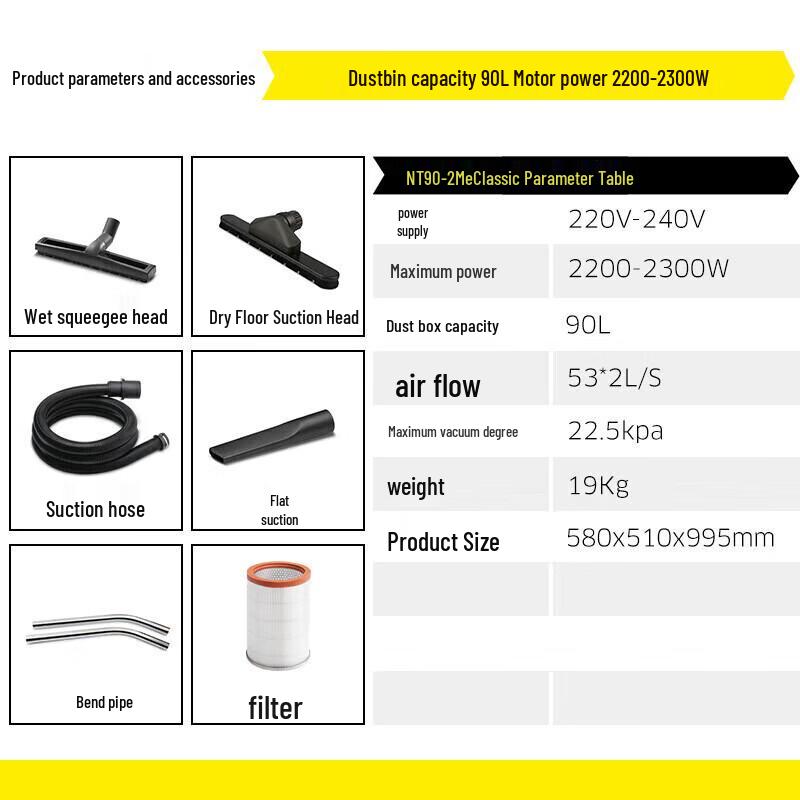 Karcher Промышленный пылесос для влажной и сухой уборки NT90/2