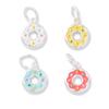 D321 Enamel Holiday Fun Charm 925 Sterling Silver DIY Pendant Pure Silver Donut Shape Charms Diy