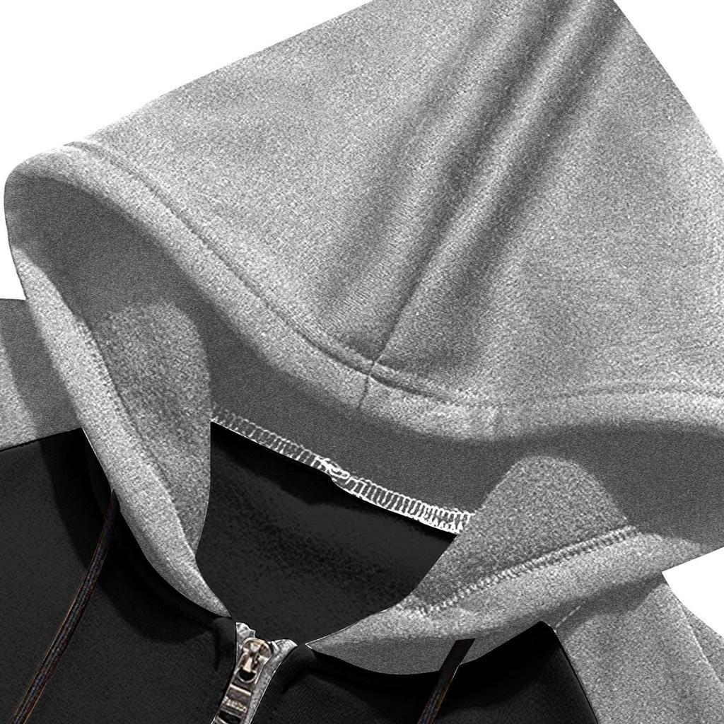 Мужской зимний повседневный спортивный кардиган с капюшоном в горошек и длинными рукавами