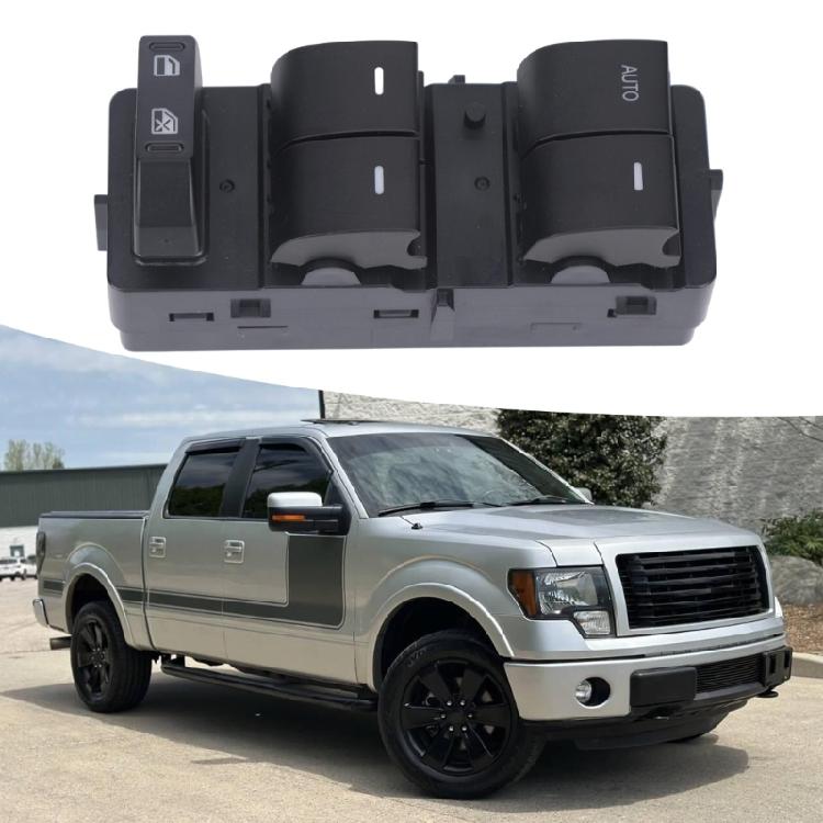 Driver Position Glass Control Switches 8L8Z14529AA for 2008-2012 Pickup Window Service, 12V Interior Panel Structure, ABS Housing, and Daily Repair