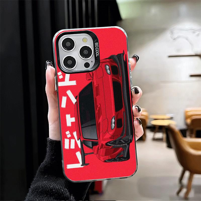 Мягкий чехол для телефона JDM Tokyo Drift Sports Car для iPhone 15 16 17 Pro Max 17Air 16E 14 Plus 13 12 Mini Ударопрочный чехол Задняя крышка