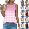 Womens Casual O Neck Loose Sleeveless Top T-shirt Summer Tank Tops For Women Tank Camisole Sleeveless Basic Tops