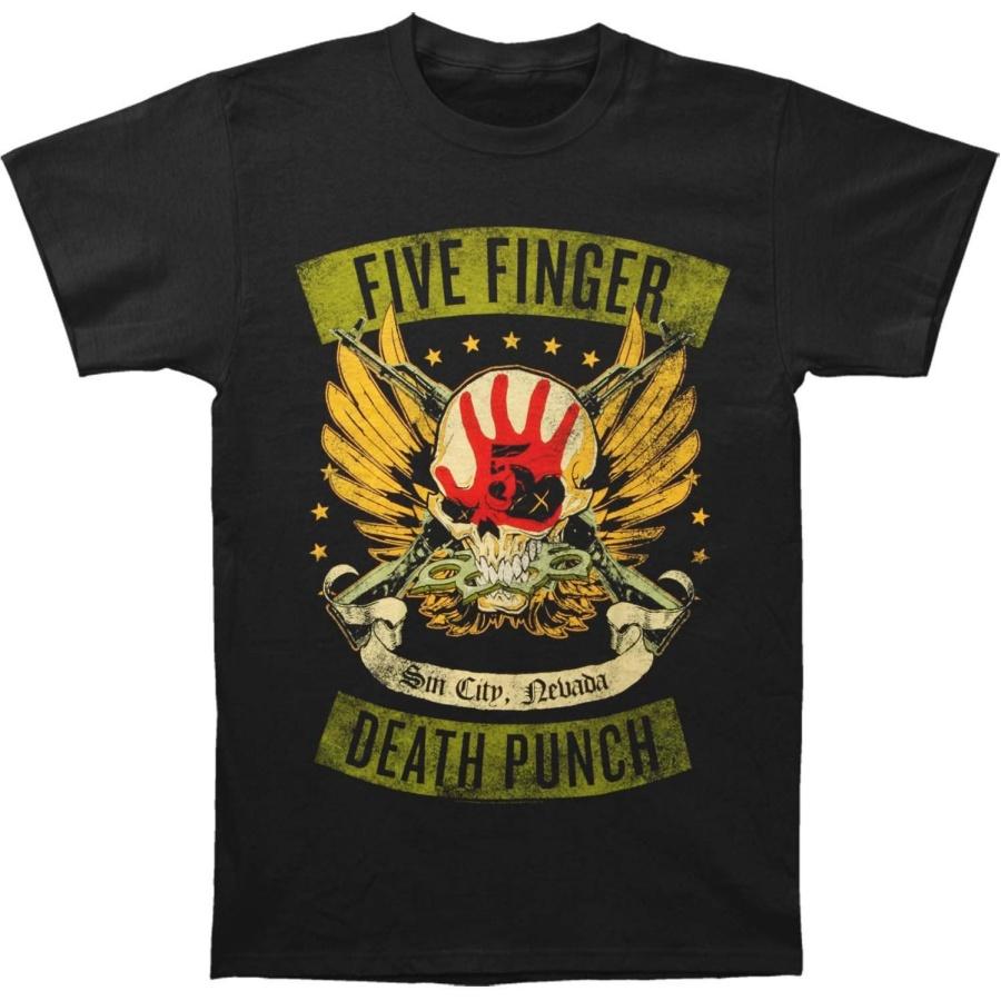 Мужская футболка Five Finger Death Punch Locked and Loaded Черная 2XL