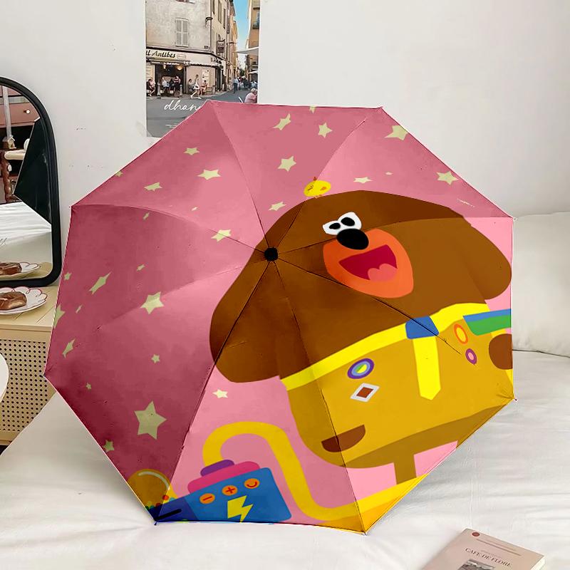 Cute Du-ggee Adventure Umbrella 8-Frame for Travel, camping, Casual Lightweight Portable Umbrella, Essential for every family Holidays Gift