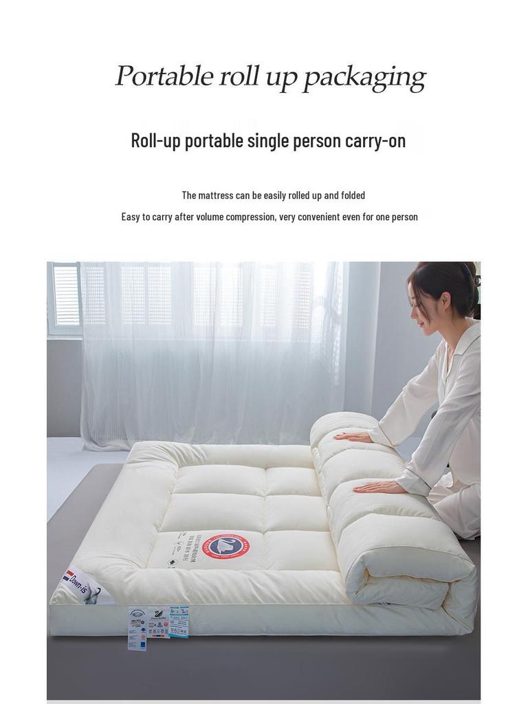 Матрасный топпер класса А с 3D-наполнением из пуха и пера для общежитий, отелей и гостевых домов