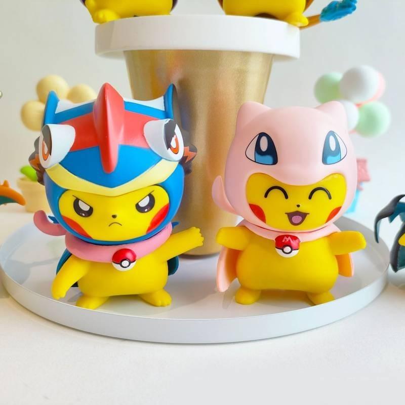 Adorable Pikachu Figurines Cartoon Character Pvc Toy Set For Fans