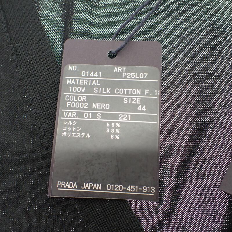 Prada 44 Cardigan Black Silk/cotton Women