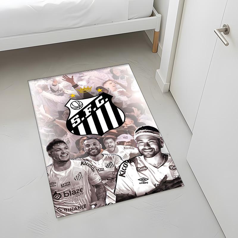 Santos Futebol Clube (14) Rug Suitable For Living Rooms Bedrooms Computer Rooms Dining Areas And Placement Under Tables And Chairs Also An Ideal Choic