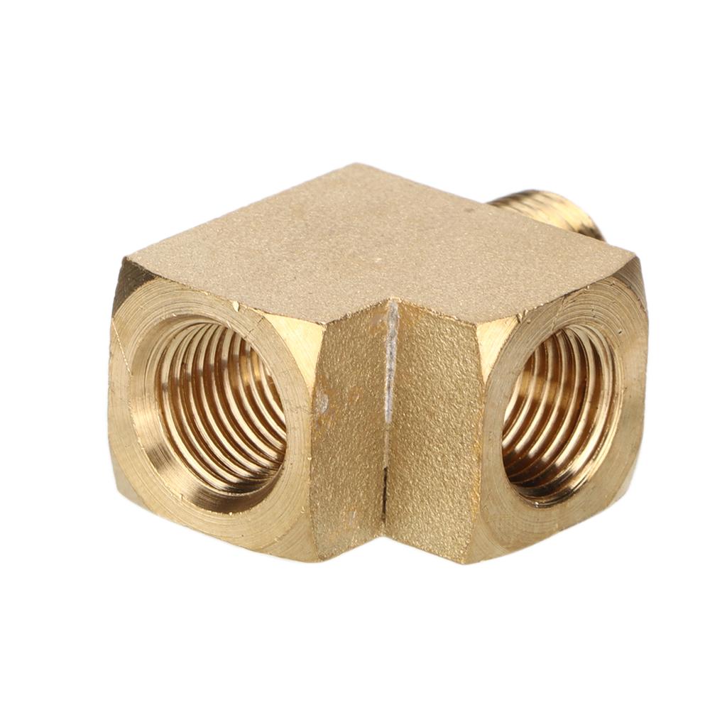 Solid Tee Brass Pipe Fitting 1000 PSI 18in NPt Male Thread AntiCorrosion for Automobile