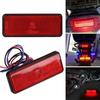 Universal Motorcycle Bike Led Stop Brake License Plate Rear Tail Light Smoke Len