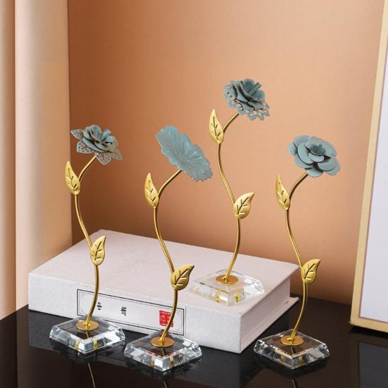 Креативная фигурка лотоса, цветная живопись, железное искусство, орнамент