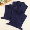 Cotton Fake Collar Women'S Shirt Decoration Navy Blue Fake Collar Wooden Ear Edge Fake Collar White Shirt Fake Collar B308
