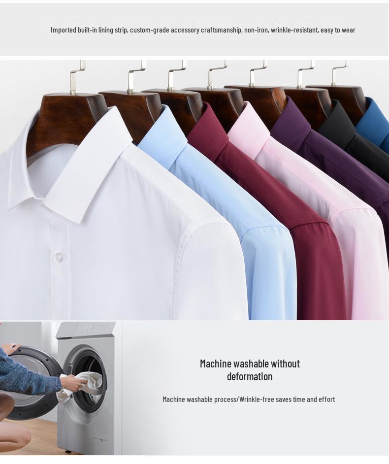 Golden Shield Men's Short Sleeve Bamboo Fiber Non-Iron Business Shirt