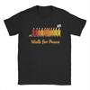 Walk for Peace Buddhist Monks Inspirational Journey T Shirts Men Cotton Funny TShirt Crewneck  Tee Shirt Short Sleeve Clothing