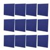 12Pcs Soundproofing Insulation Panel Beveled Edge Tiles Acoustic Treatment Decoration 9 Blocks