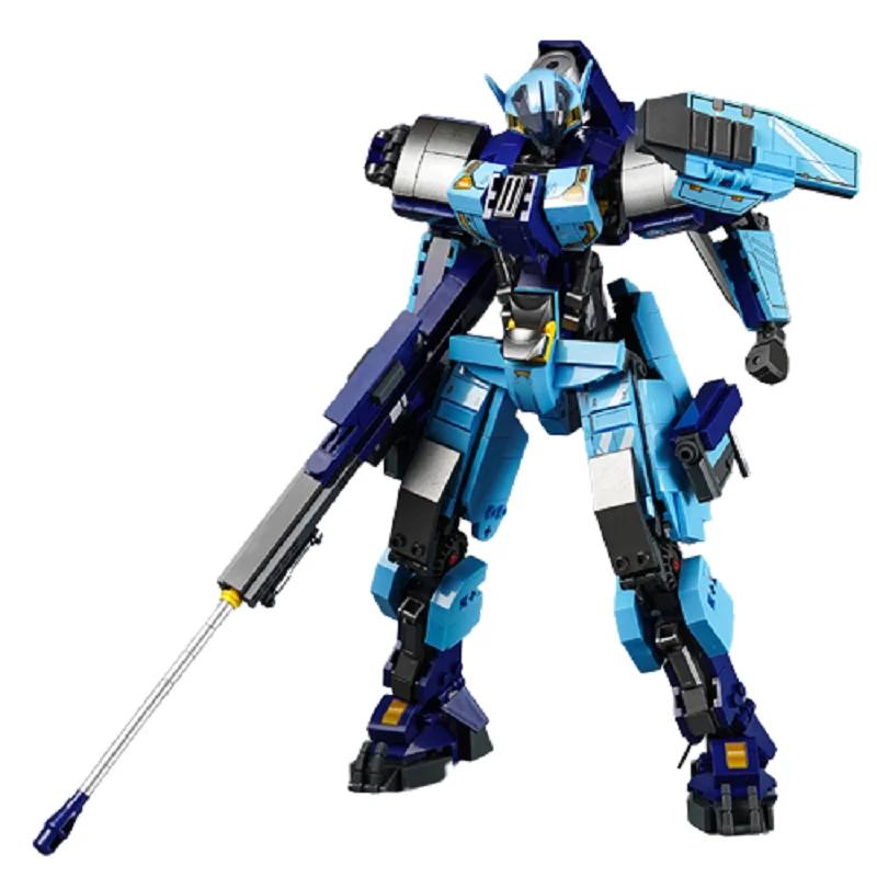 752 шт. Мобильный городской Альфа Снежный Фантом, пазл из строительных блоков, создайте свою собственную историю, моделирующие строительные блоки, подходит для детей