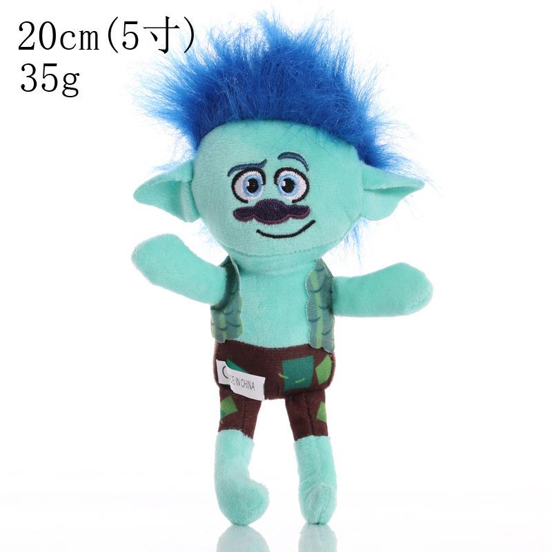 Cartoon Animation Trolls 2 Plush Doll for Children, Poppy Blanche, Anime Character, Cute Christmas Gift, New, 27-32cm