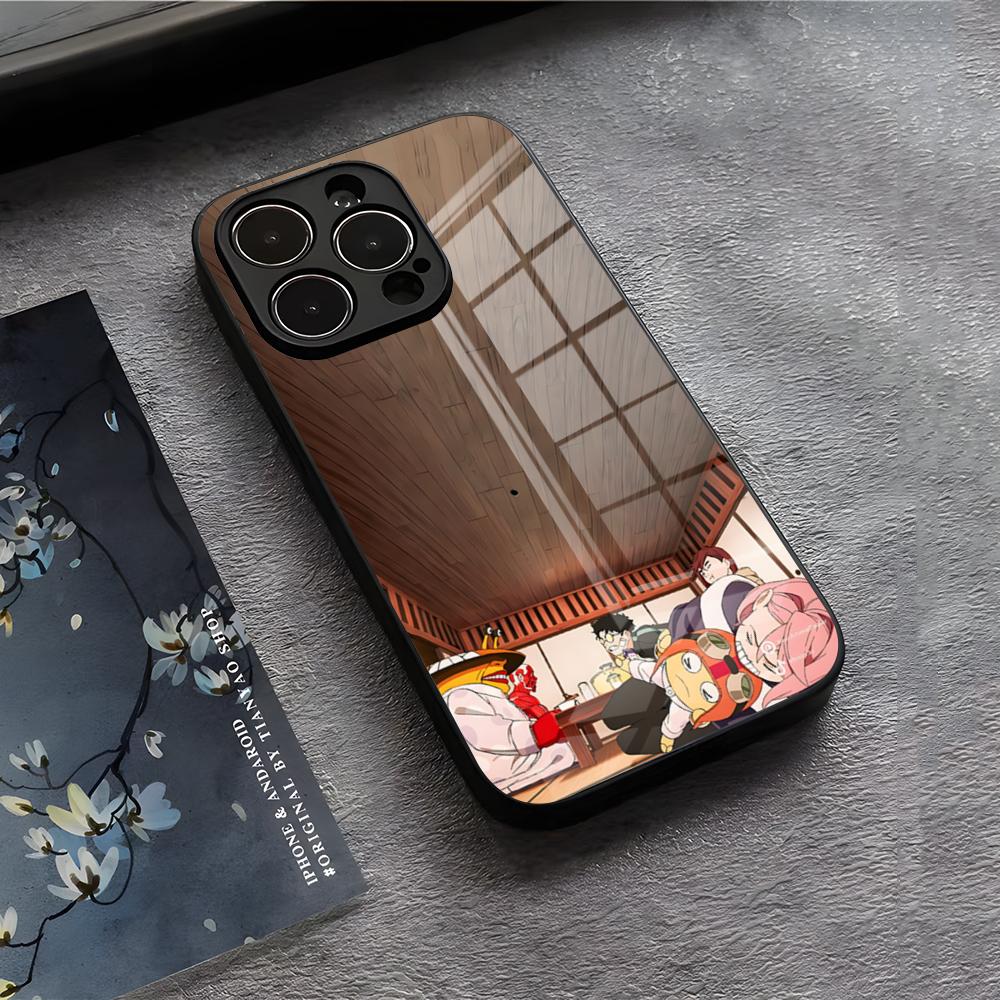 Чехол для телефона D-Dan D-Da Daa Для IPhone 17 Air 16 E Pro Max 15 14 13 Mini 12 Pro 11 Max Plus Черная Стеклянная Крышка