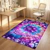 Dog Theme Crystal Velvet Rug Personalized Custom Name Text Soft Floor Mat Home Decor