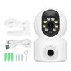 Dual Lens Security Camera 2K 4MP 2.4G Wireless Indoor Color Night Viewing 2 Way O Motion