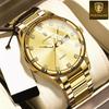 Luxury Men's Quartz Watch Date Week Waterproof Luminous Man Watch Stainless Steel Casual Fashion Watches For Men