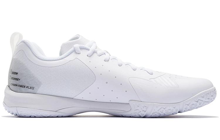 Li Ning Sprint SE Fabric Sports Cushioning Slip Resistant Abrasion Resistant Breathable Low top Badminton Shoes Unisex AYZS018-1