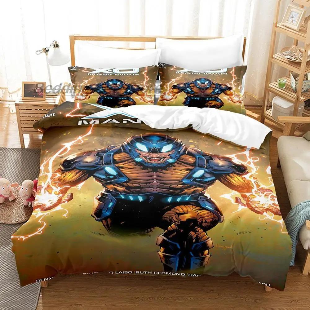 Комплект постельного белья Manowar Single Twin Full Queen King Size Комплект постельного белья Aldult Kid Bedroom Duvetcover Sets 3D Print Hip Hop