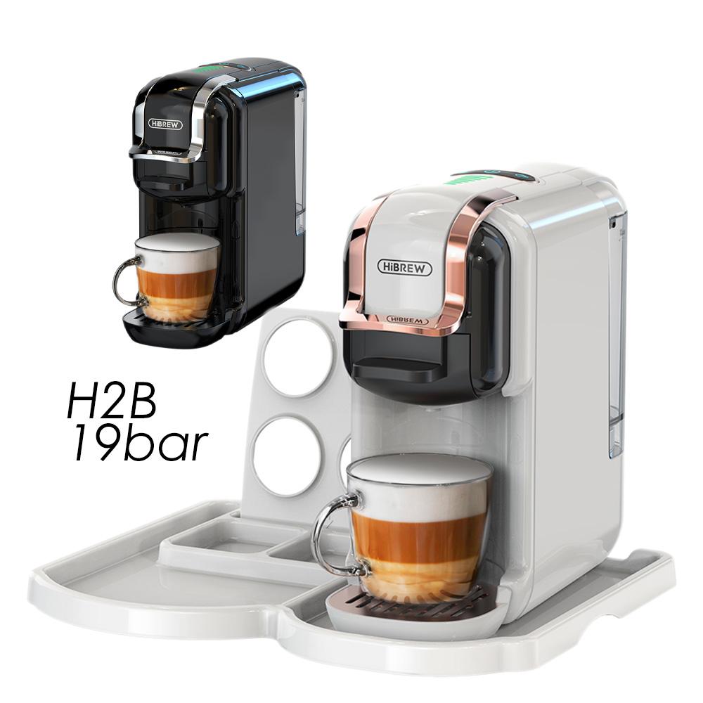 Кофемашина HiBREW H2B 5-в-1, 19 бар, для горячего и холодного кофе, с 7-уровневой регулировкой объема воды, двойной системой горячей и холодной экстракции.
