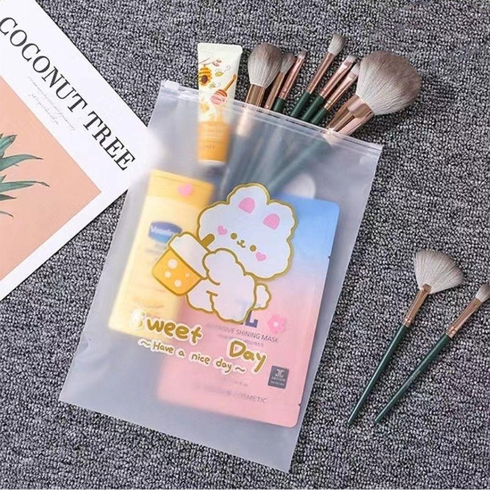 ПЭ Сумка для хранения одежды Мультяшный чехол на молнии для одежды Портативный органайзер для косметики Дом&Путешествия