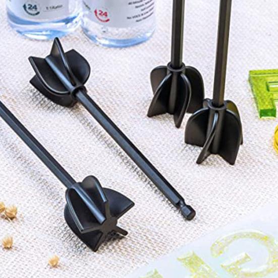 2Pcs Epoxy Mixing Stick Helix Shape Tear Resistant Stirring Mixes Epoxy Resin Latex Oil Paint Mixing Rod Drill Attachment