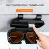 Автомобильный солнцезащитный козырек Чехол для солнцезащитных очков Универсальный Авто ABS Держатель для очков Защитный бокс Клипса Очки Кожаная Жесткая оболочка Органайзер для хранения