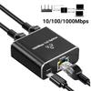 1000Mbps RJ45 Splitter 1 To2 Ethernet Adapter Internet Network Cable Extender Gigabit RJ45 Connector for PC Laptop TV Box Router Plug-and-Play