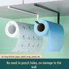 Punch-Free Kitchen Roll Holder – Seamless Towel, Rag & Plastic Wrap Organizer