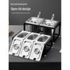 Commercial Stainless Steel Food Pan and Holder Set