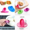 2pcs Silicone Oven Mitts Creative Bow Shape Oven Gloves Heat Resistant Pot Holders For Cooking Mini Oven Gloves Kitchen Tool