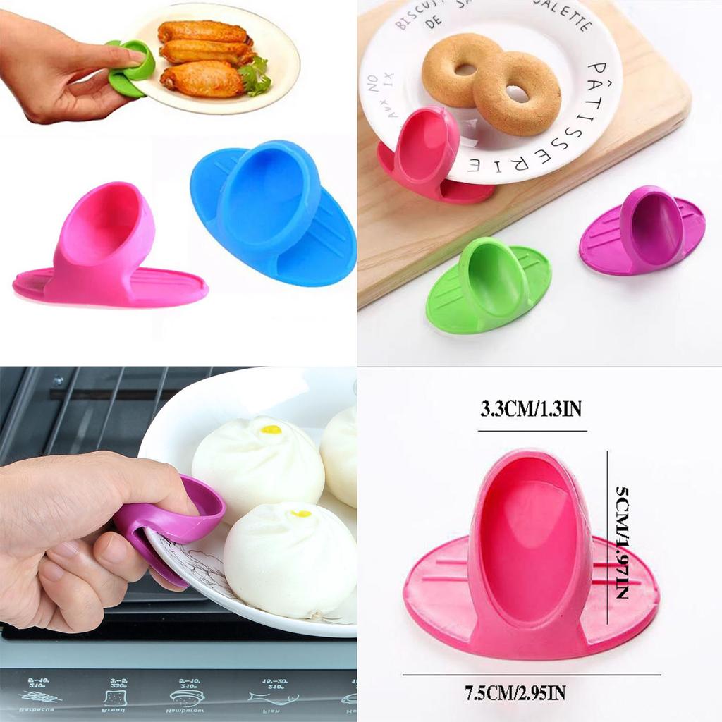 2pcs Silicone Oven Mitts Creative Bow Shape Oven Gloves Heat Resistant Pot Holders For Cooking Mini Oven Gloves Kitchen Tool