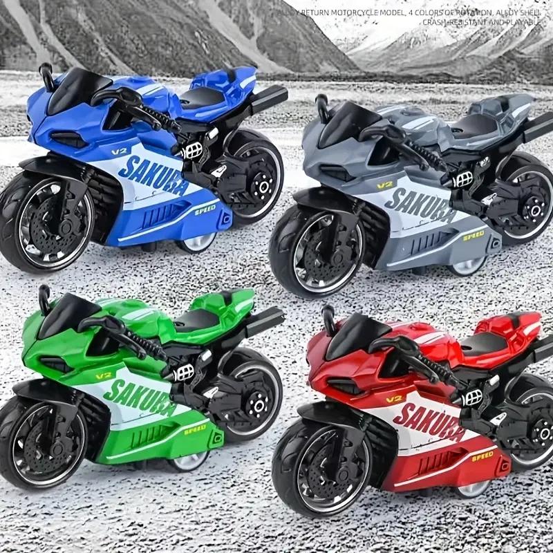 1/32 масштаб V2 SAKURA SPEED моделирование мотоцикла модель орнамент сплав отступить игрушечный автомобиль