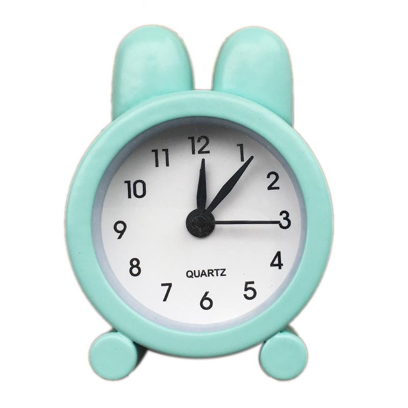 Creative Gift Metal Small Alarm Clock Mini Cute Little Bunny Alarm Clock