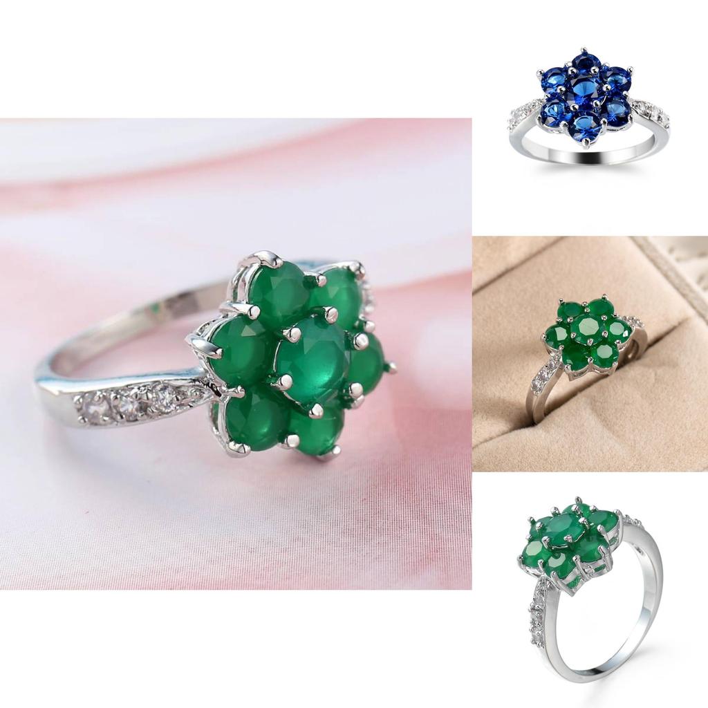 Summer Ethnicinspired Hand Jewelry With Vibrant Zircon Stones For Female Wearers