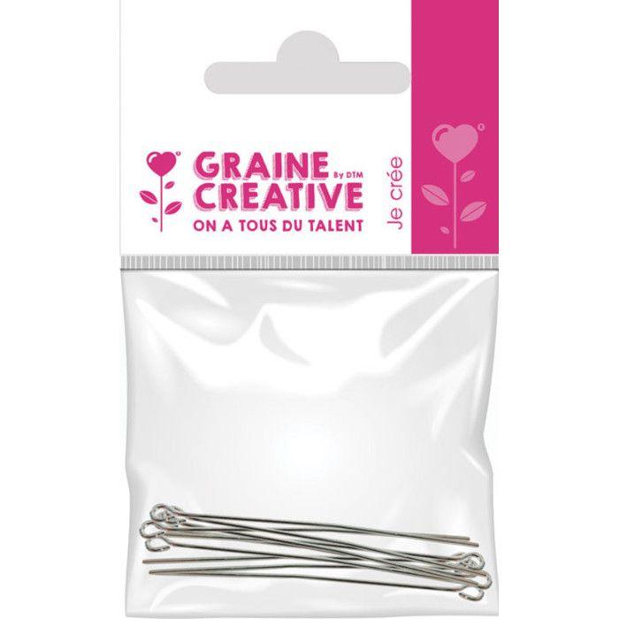 Clous de jonction avec tête Argenté 10 pièces