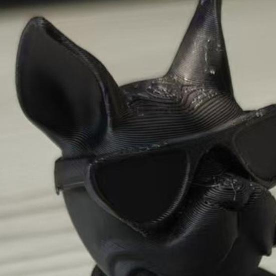 3D-печатный ящик для хранения бульдога Солнечные очки Французский бульдог Украшения Мелочи Ключи Настольный органайзер Чаша Подставка для ручек Декор