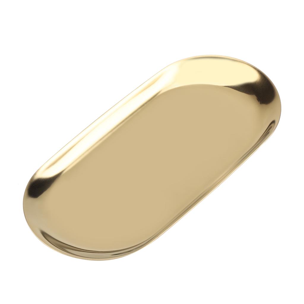 Поднос из нержавеющей стали в скандинавском стиле для хранения косметики, ювелирных изделий, торта, тарелка для офисных столов