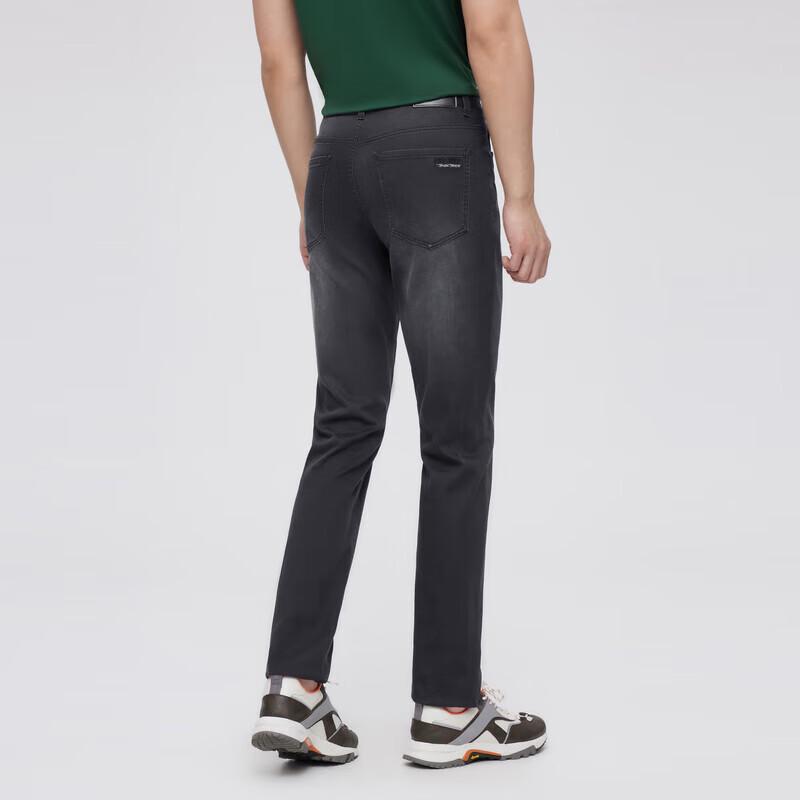 K-Boxing Men's Business Casual Straight-Leg Jeans NQRN2365
