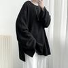 Свитер мужской оверсайз трикотажный Pull Homme O-neck мужской вязаный свитер мужской джемпер Harajuku повседневный уличный корейский мужской свитер