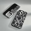 Крутой Девочка Кружевной Стиль Для iPhone 11 12 13 14 15 16 17 Pro Max Plus Цветной Черный Матовый Чехол для Телефона
