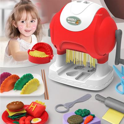 Дети DIY цветная глина машина для изготовления лапши набор инструментов для изготовления лапши для детей имитация кухни ролевые игры игрушка для мальчиков и девочек подарки